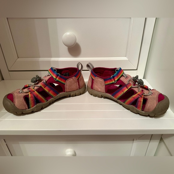 Keen Footwear, Seacamp II CNX Rainbow/Festival Fuchsia, Size 13C - Picture 3 of 5